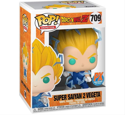 Funko Pop! Animation Dragon Ball Z: Super Saiyan 2 Vegeta Vinyl Figure PX Previews Exclusive